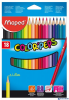 Kredki trójkątne MAPED COLORPEPS 18kolorów 183218 .
